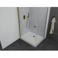 Sprchový kout MEXEN PRETORIA 80x90 cm - zlatý