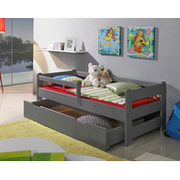 Dětská postel z masivu borovice FILÍPEK - 200x90 cm - šedá