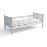 Dětská postel z masivu borovice TOMÍK - 200x90 cm - bílá