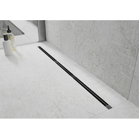 Sprchový žlab MAXMAX Mexen FLAT 360 SUPER SLIM - černý, 1751130