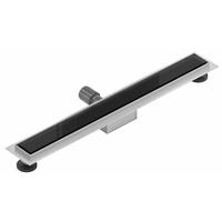 Sprchový žlab MAXMAX Mexen BLACK GLASS, skleněný kryt