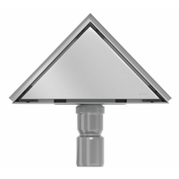 Trojúhelníkový rohový sprchový žlab MEXEN FLAT 2v1 - 20 cm