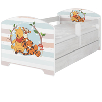 Dětská postel Disney - MEDVÍDEK PÚ A TYGŘÍK 180x80 cm