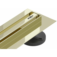 Sprchový žlab MAXMAX Mexen FLAT 360 SLIM - zlatý