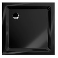 Sprchová vanička MEXEN SLIM 90x90 cm - černá, 40709090