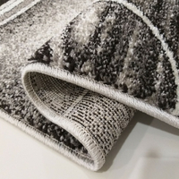 Kusový koberec PANNE geometrie - odstíny šedé