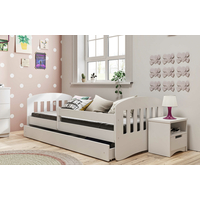 Dětská postel CLASSIC se šuplíkem - bílá 160x80 cm