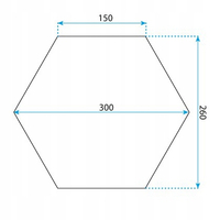 Samolepící filcové panely na zeď HEXAGON - 7 ks - šedé