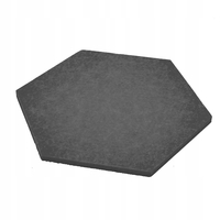 Samolepící filcové panely na zeď HEXAGON - 7 ks - šedé