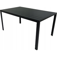 Zahradní stůl ALICE - 150x90 cm - černý