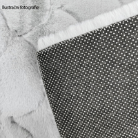 Kusový koberec OSLO TX s vlnami - taupe - imitace králičí kožešiny