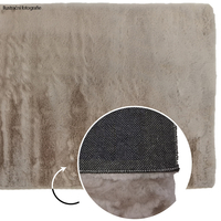 Kusový koberec OSLO TX - šedý - imitace králičí kožešiny