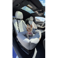 Cestovní pelíšek pro psy do auta JULIAN - šedý