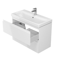 Koupelnová skříňka s umyvadlem CERSANIT - SET MODUO 80 SLIM - BÍLÁ (S801-225-DSM)