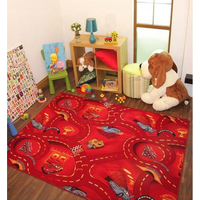 Dětský koberec CARS červený 200x200 cm