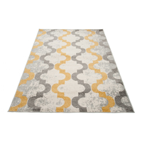 Kusový koberec AZUR maroko - šedý/bílý/žlutý 300x400 cm