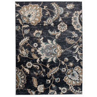 Kusový koberec DUBAI flower - tmavě šedý 160x220 cm