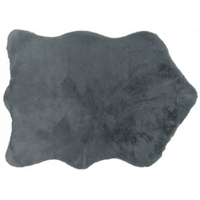 Kusový koberec OSLO 60x85 cm - imitace zvířecí kožešiny - šedý