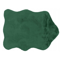 Kusový koberec OSLO 60x85 cm - imitace zvířecí kožešiny - tmavě zelený