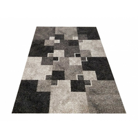 Kusový koberec PANNE čtverce - odstíny šedé 240x330cm