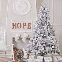 Vánoční závěsné baňky na stromeček - 6 druhů - 36 ks - bílé