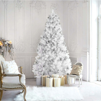 Vánoční závěsné baňky na stromeček - 6 druhů - 36 ks - stříbrné