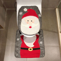 Vánoční dekorativní potah na WC - Santa Claus - 2 dílná sestava