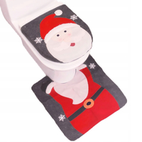 Vánoční dekorativní potah na WC - Santa Claus - 2 dílná sestava