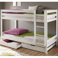 Dětská patrová postel KAMILA 200x90 cm - bílá