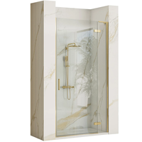 Sprchové dveře REA HUGO 100 cm - broušené zlaté