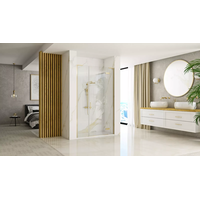 Sprchové dveře REA HUGO 120 cm - broušené zlaté
