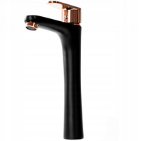 Umyvadlová baterie REA MILD - vysoká - černá/rose gold