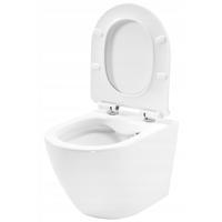 Závěsné WC Rea CARTER RIMLESS + Duroplast sedátko slim - bílé