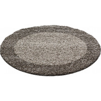 Kusový koberec Life Shaggy 1503 taupe circle