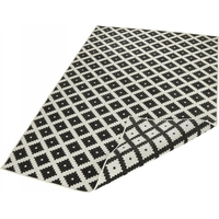 Kusový oboustranný koberec Twin 103124 black creme