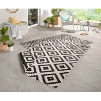 Kusový oboustranný koberec Twin 103129 black creme