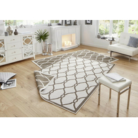 Kusový oboustranný koberec Twin 103122 brown creme