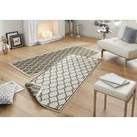 Kusový oboustranný koberec Twin 103122 brown creme