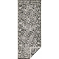Kusový oboustranný koberec Twin 103113 black creme