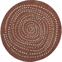 Kusový oboustranný koberec Twin 103110 terra creme circle