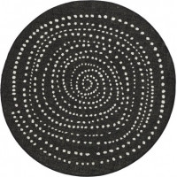 Kusový oboustranný koberec Twin 103109 black creme