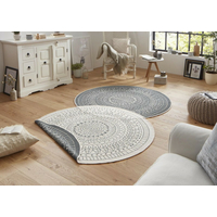 Kusový oboustranný koberec Twin 103143 creme grey