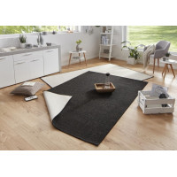 Kusový oboustranný koberec Twin 103096 black creme