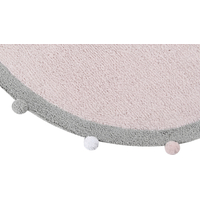 Ručně tkaný kusový koberec Bubbly Soft Pink