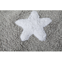 Ručně tkaný kusový koberec Stars Grey-White