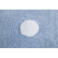 Ručně tkaný kusový koberec Polka Dots Blue-White