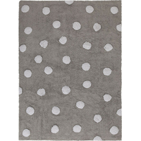 Ručně tkaný kusový koberec Polka Dots Grey-White