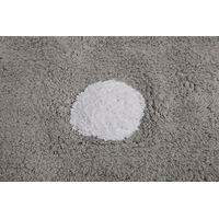 Ručně tkaný kusový koberec Polka Dots Grey-White