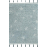 Ručně tkaný kusový koberec Hippy Stars Aqua Blue