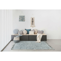 Ručně tkaný kusový koberec Hippy Stars Aqua Blue